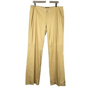 Dana Buchman Soft Leather Camel Color Wide Leg Pants Size 14